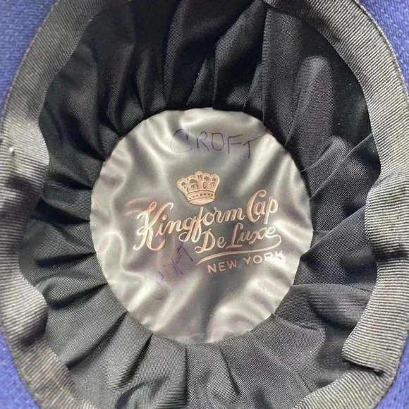 Kingform cap deluxe New York 21 1/2 US Coast Guard Hats Cap military - Picture 5 of 6